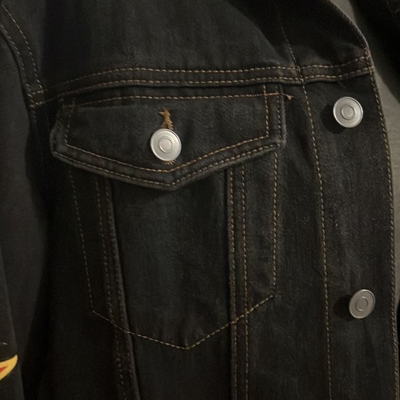 SOLD Def Leppard Black Jean Jacket Unisex - Picture 4 of 11